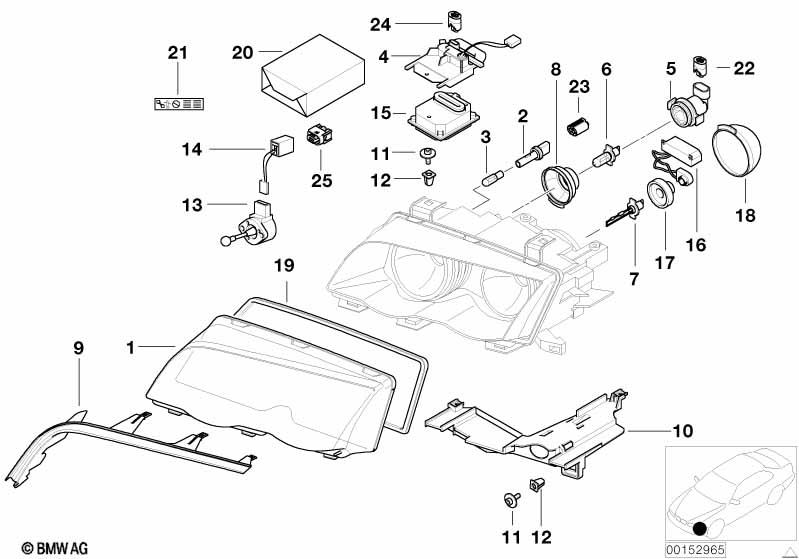 Genuine Headlight Xenon Light Ignition Element 63 12 6 907 504 view 2
