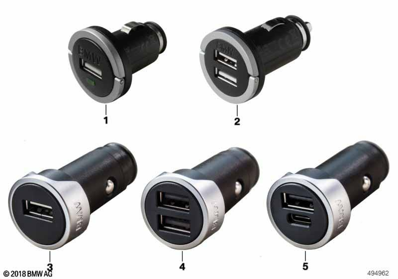 Genuine Dual USB Charger For Type A 65 41 2 458 285 view 2