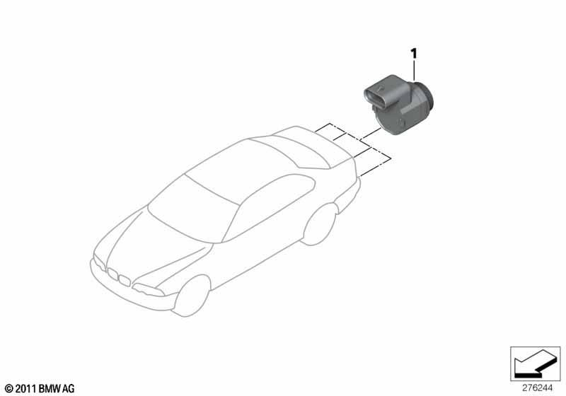 Genuine Park Distance Control PDC Ultrasonic Sensor Rear view 2