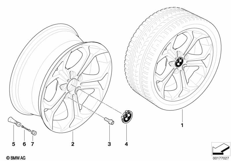 Genuine Alloy Wheel x1 18" Y-Spoke 280 Rim 36 10 3 451 880 view 2