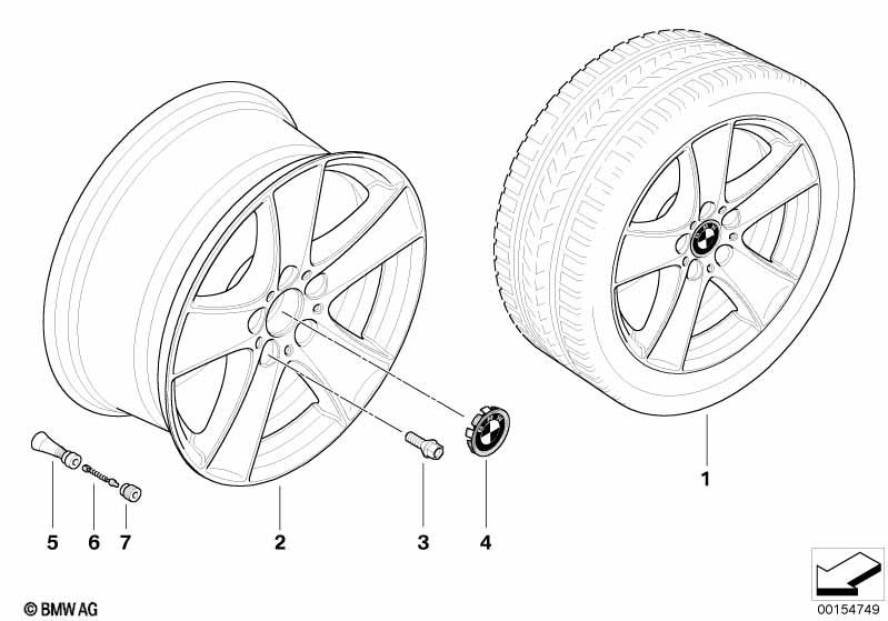 Genuine Alloy Wheel x1 18" Star-Spoke 209 Rim 36 11 6 770 200 view 2