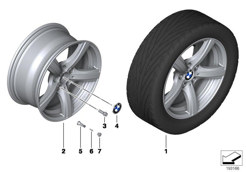 Genuine Alloy Wheel x1 17" Star-Spoke 290 Rim 36 11 6 785 240 view 2