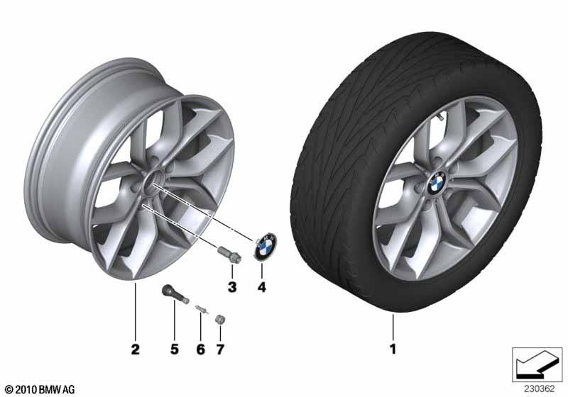 Genuine Alloy Wheel x1 18" Y-Spoke 308 Rim 36 11 6 787 579 view 2
