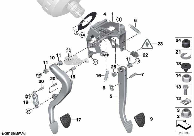 Genuine Rubber Clutch Pedal Pad Cover 35 31 1 160 659 view 2
