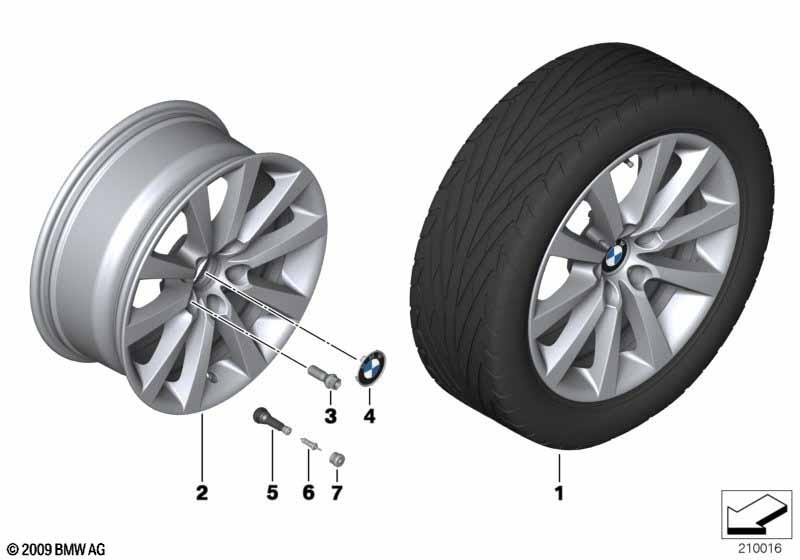 Genuine Alloy Wheel x1 18" V-Spoke 328 Rim 36 11 6 790 173 view 2