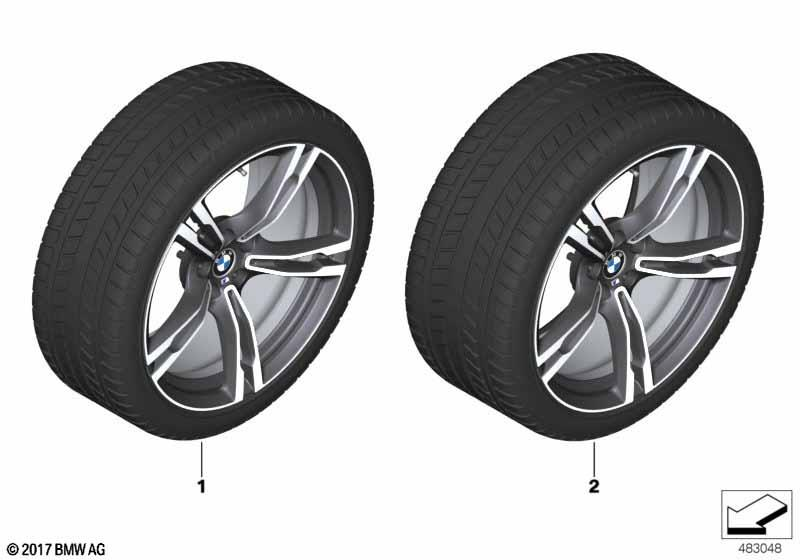 Genuine RDCi Winter Tyre & Wheel Set Alloy Ferric Grey 265/40R19 36 11 0 003 049 view 2