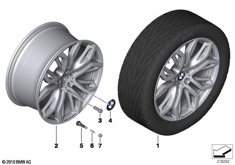 Genuine Performance Alloy Wheel x1 21" Y-Spoke 375 Grey 36 11 6 796 150 view 2