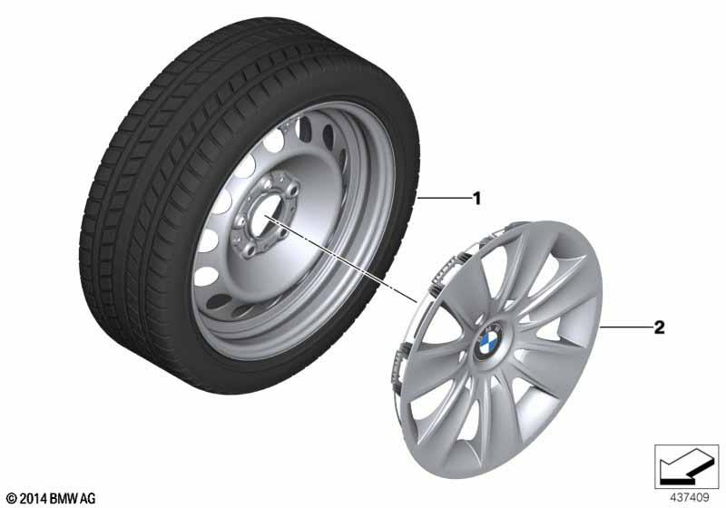 Genuine Wheel Trim Cover 16" 36 13 6 777 786 view 2