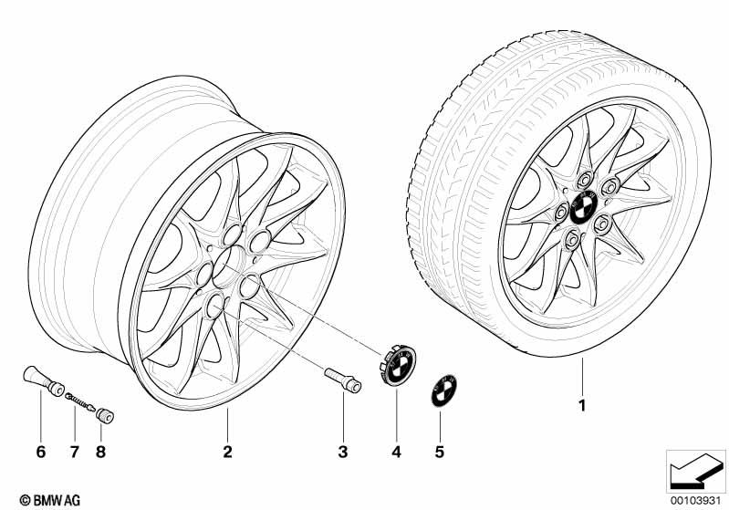 Genuine Alloy Wheel x1 16" Star-Spoke 104 Rim 36 11 6 758 189 view 2