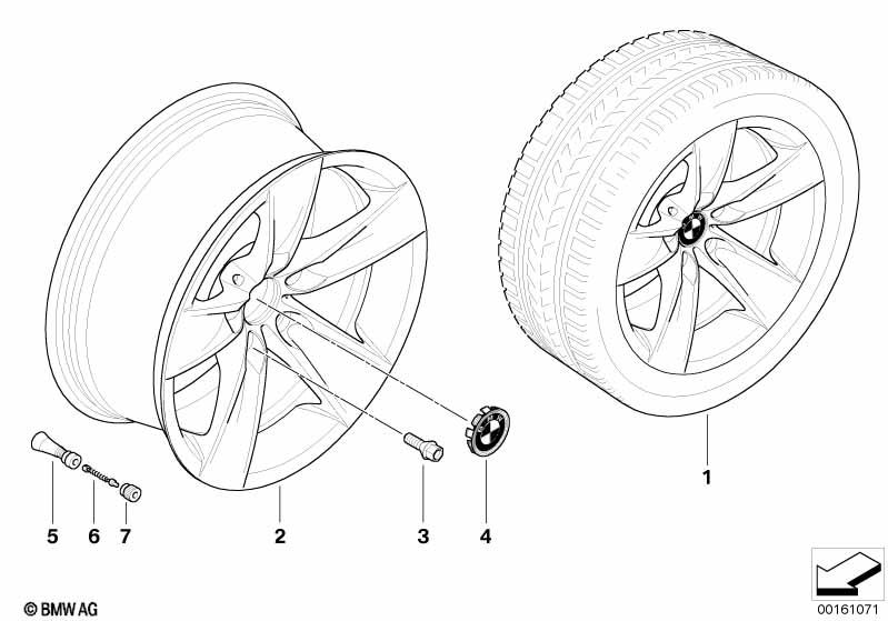 Genuine Alloy Wheel x1 18" Star-Spoke 246 Rim 36 11 6 777 349 view 2