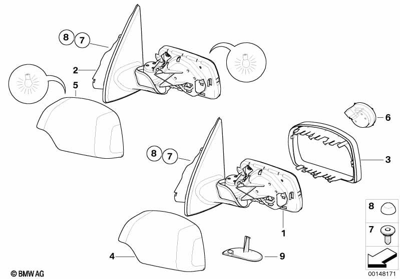 Genuine Right Driver Side Offside Supporting Ring Black Fits E53 51168254904 view 2