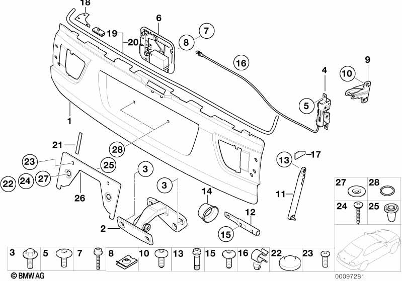 Genuine Trunk/Boot Lid Locking Mechanism Lock Actuator Drive 51 24 8 408 497 view 2
