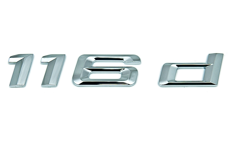 Genuine "116d" Adhesive Sticker Badge Emblem 51 14 7 244 595 view 2