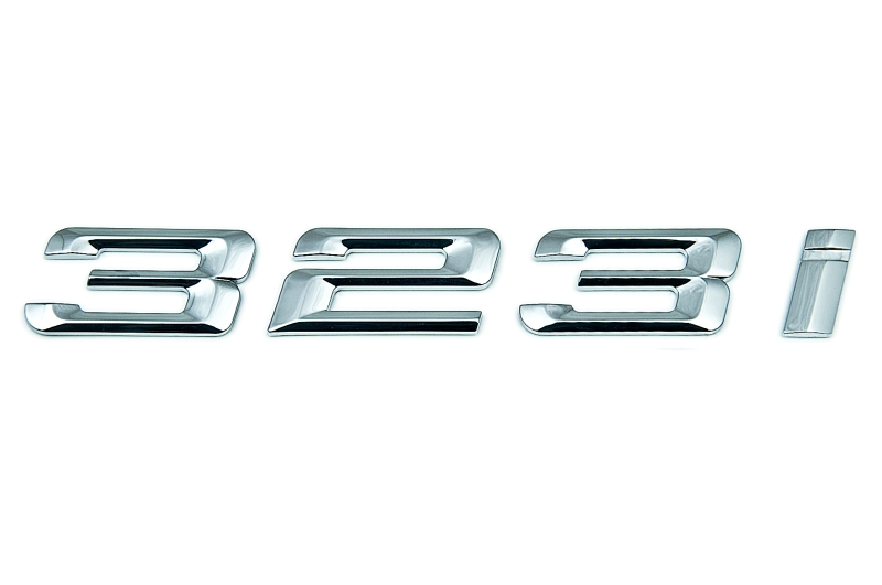 Genuine "323i" Self-Adhesive Sticker Badge Emblem 51 14 8 195 145 view 2