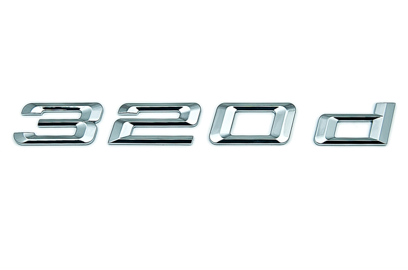Genuine "320d" Self-Adhesive Sticker Badge Emblem 51 14 7 120 251 view 2