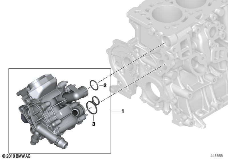 Genuine Thermostat Housing O Ring 11 53 8 658 573