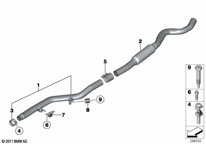 Genuine Clamping Bush Exhaust Muffler Clamp Tubing 70mm Diameter 18 30 7 560 780