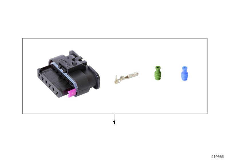 Genuine Repair Kit For Socket Housing 6-pin 61 13 2 359 993