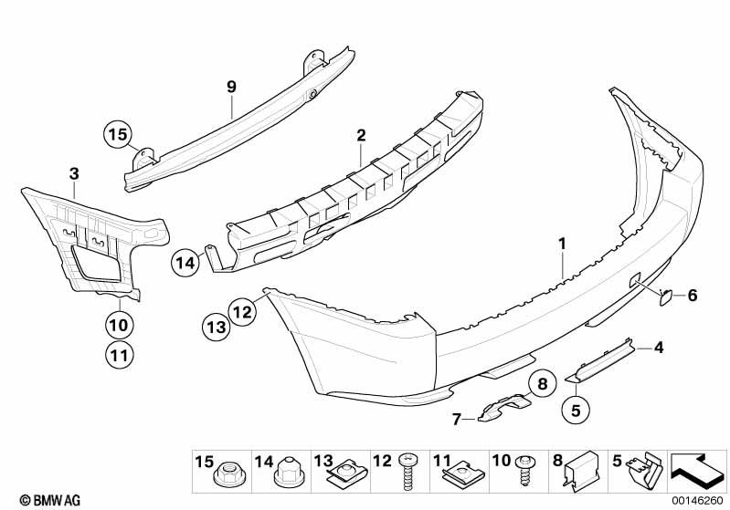 Genuine Trim Panel Rear Towing Eye Finisher 51 12 3 400 945