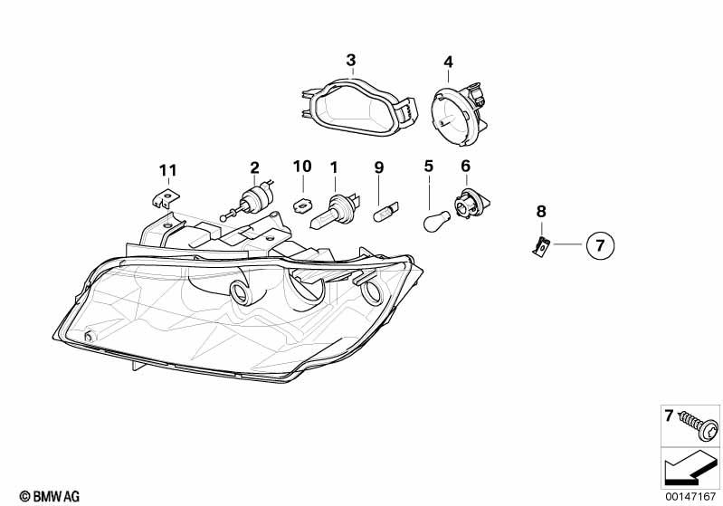 Genuine Turn Indicator Light Bulb Socket 63 11 7 159 570