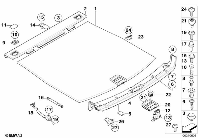 Genuine Boot Liner Floor Carpet Handle Anthracite 51 47 6 958 161 view 2