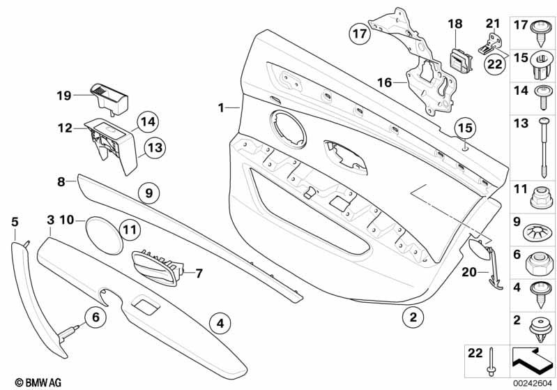 Genuine Interior Door Trim Strip Black Rear Left 51 42 6 984 673 view 2