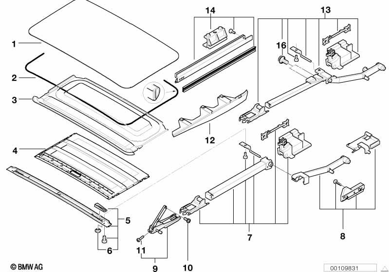 Genuine Sunroof Gasket Surrounding Seal view 2