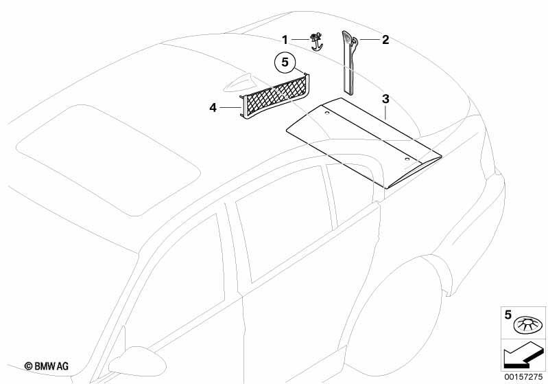 Genuine Boot Sill Mounted Universal Holder 51 47 7 152 788 view 2