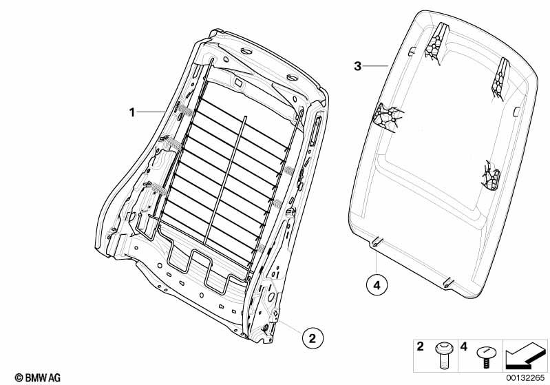 Genuine Front Seat Panel+Storage Net Bag Black 52 10 7 119 937 view 2