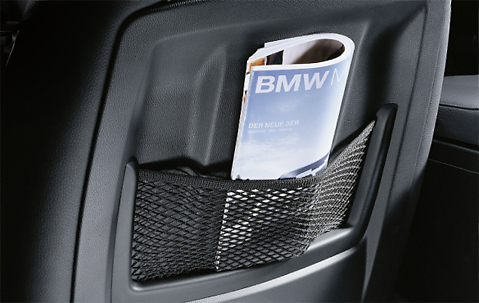 Genuine Front Seat Panel+Storage Net Bag Black 52 10 9 166 908 view 2