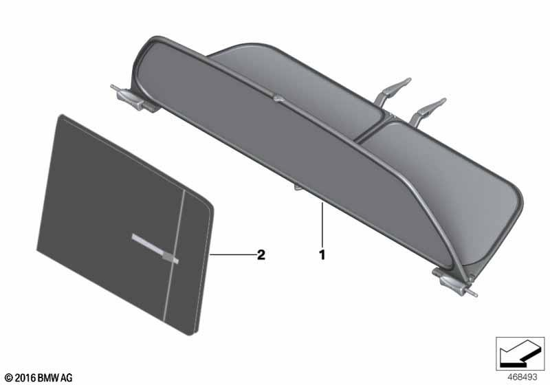 Genuine Wind Deflector Shield 54 34 7 246 090 view 2