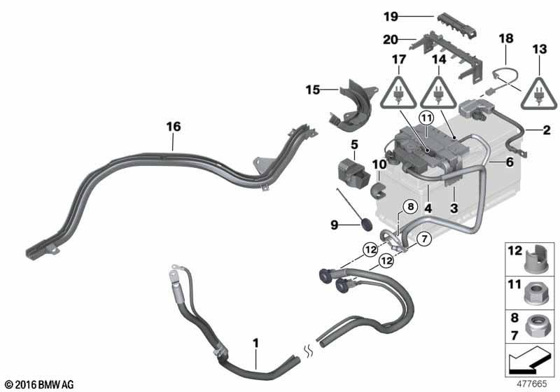 Genuine Transition Support Point Battery Clamping Ring B+ 61 13 9 265 404 view 2