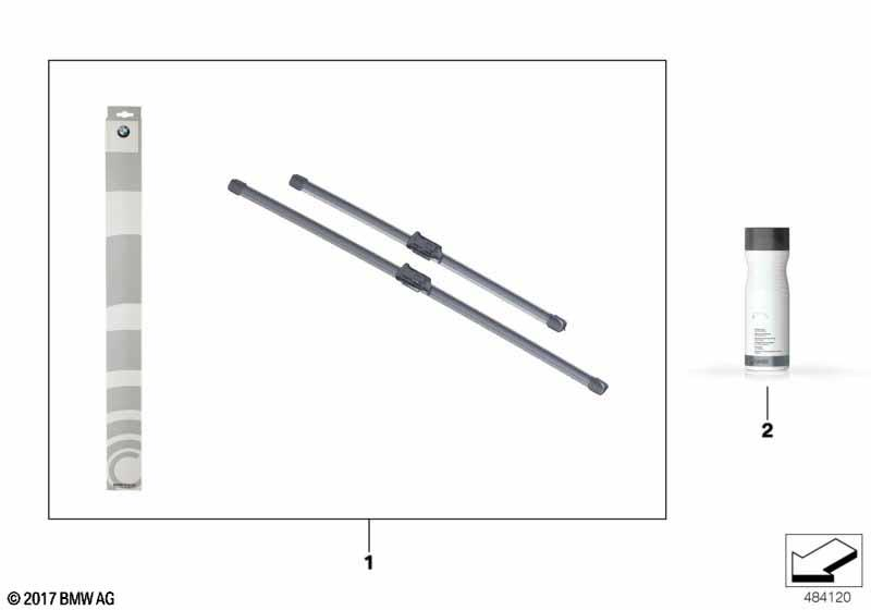 Genuine Wiper Blades Set RL Fits iG08 iG08 LCI G01 G01 LCI F97 61617469821 view 2