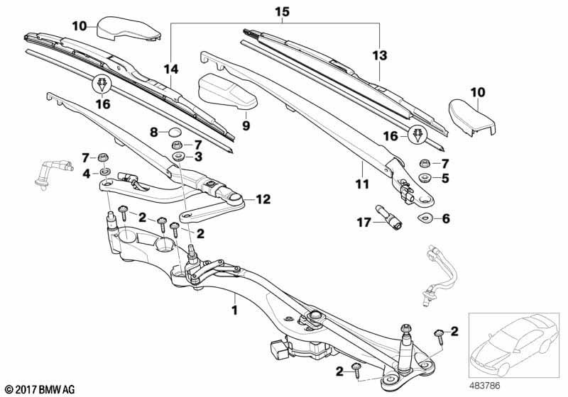 Genuine Wiper Blade Rubber Insert 61 61 8 265 555 view 2