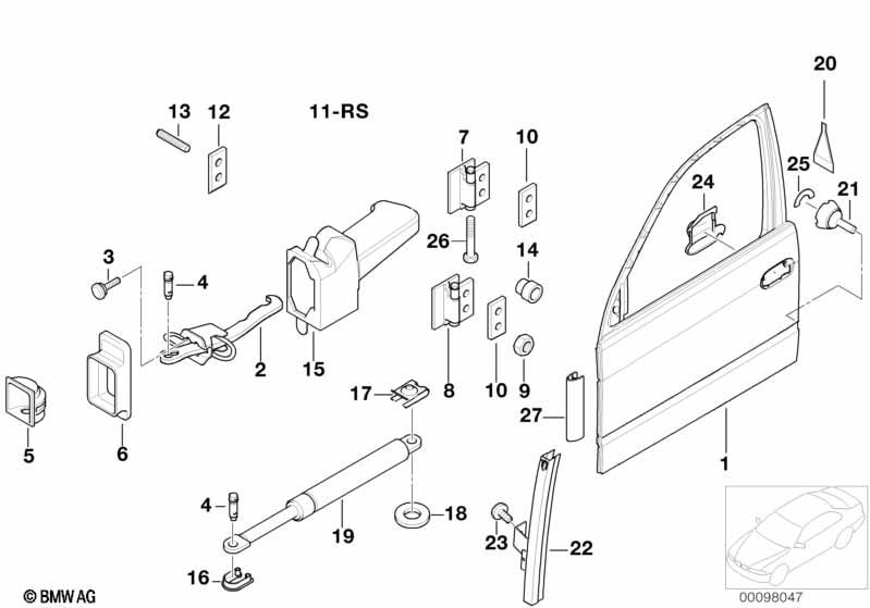 Genuine Front Door Reflector/Reflecting Foil 63 31 8 363 847 view 2