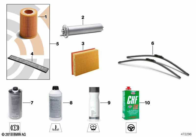 Genuine Cabin Interior Microfilter+Carbon Canister 64 11 9 272 642 view 2