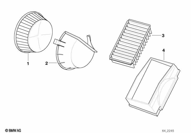 Genuine Cabin Air Pollen Filter/Microfilter 64 31 2 339 892 view 2