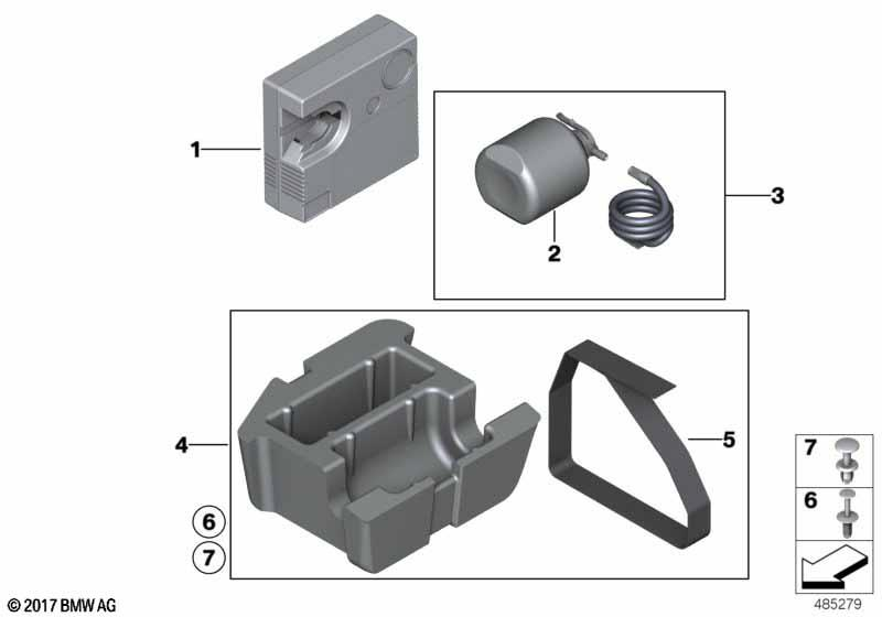 Genuine Tyre Mobility Emergency System Storage 71 10 6 794 837 view 2
