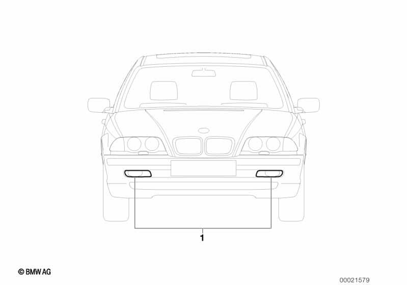Genuine Front Fog Light Lamps Set 63 17 0 010 517 view 2