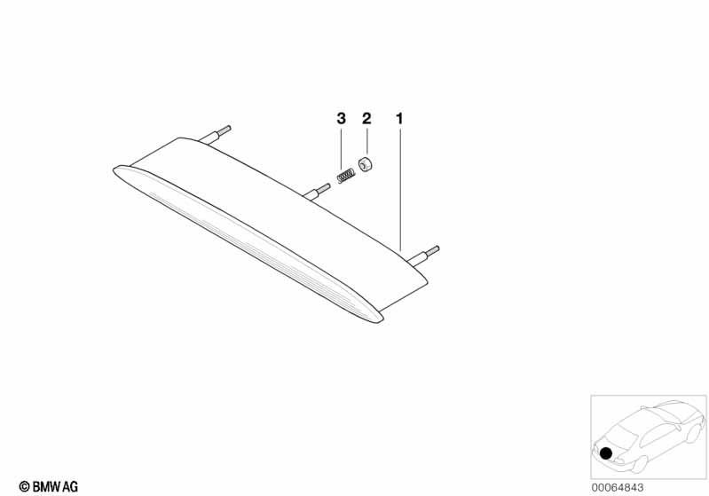 Genuine Third Stop Break Light/Lamp 63 21 6 920 740 view 2