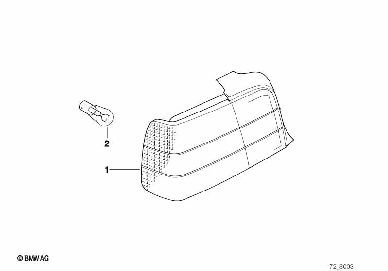 Genuine White Turn Indicator Taillight Left 82 19 9 402 924 view 2