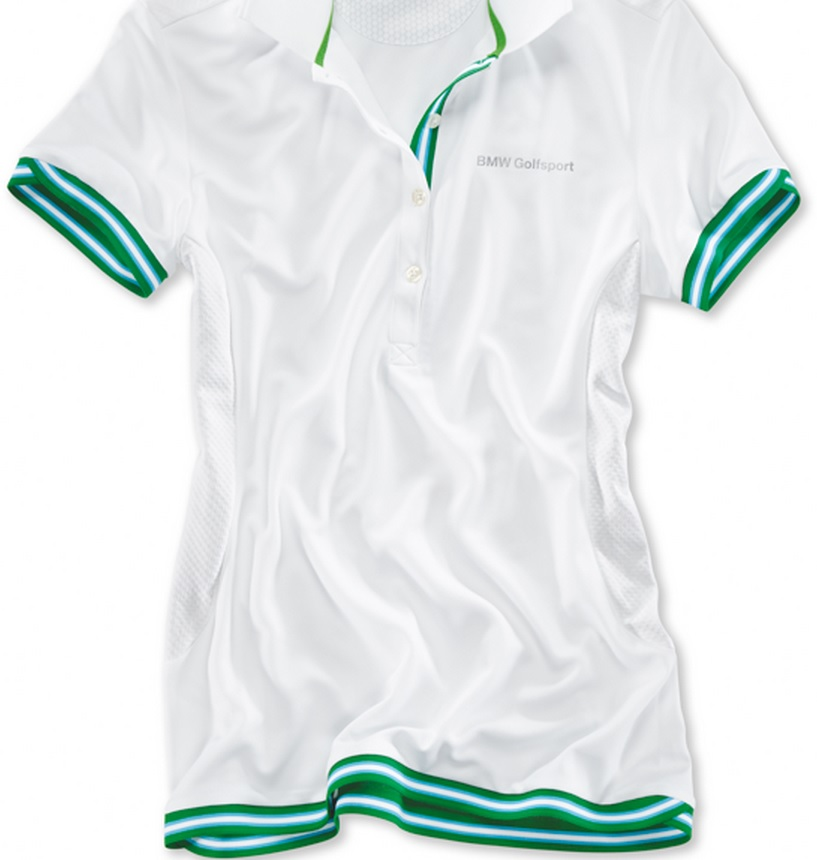Genuine Golfsport Womens Polo Shirt White Aqua view 2