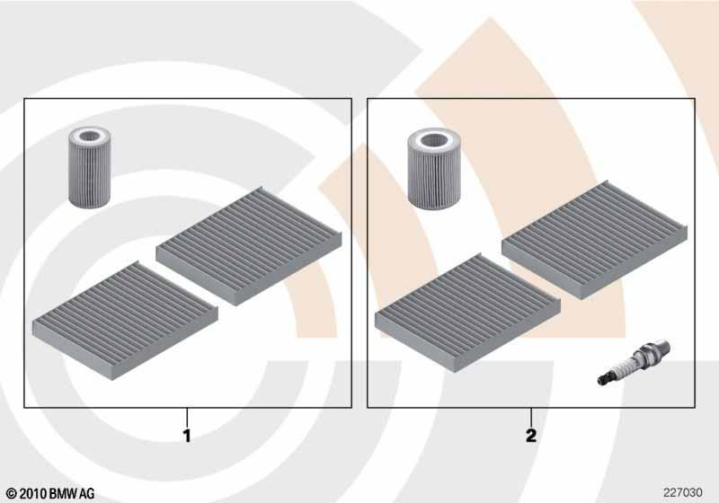 Genuine Oil Filter Service Kit 88 00 2 157 553 view 2
