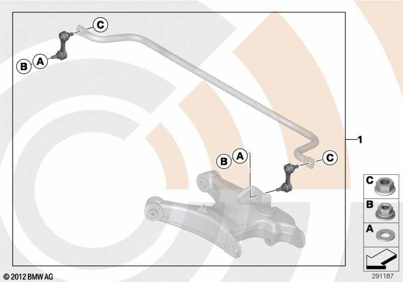 Genuine 2x Rear Anti-roll Bar Stabilizer Drop Links view 2