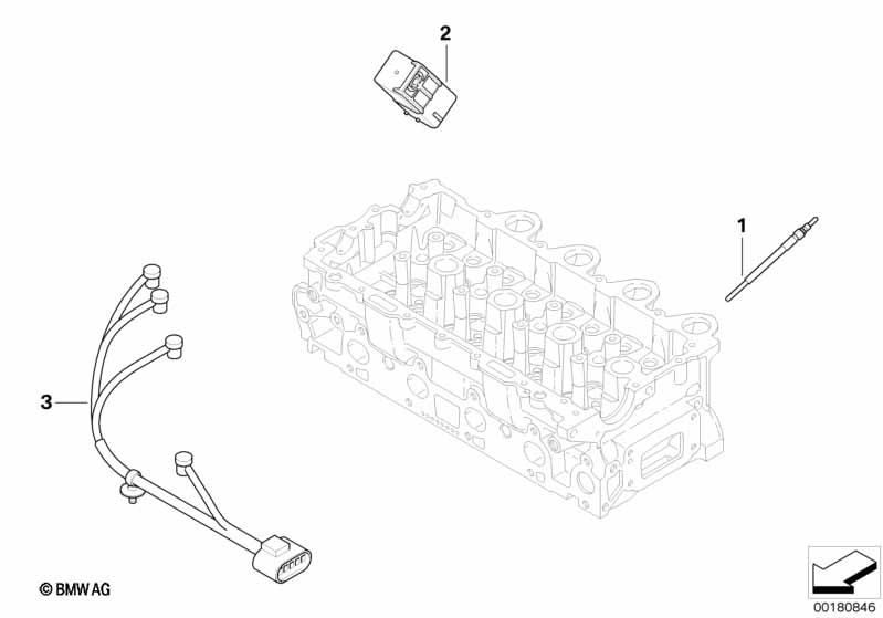 Genuine Glow Plug Element 12 23 7 806 041 view 2