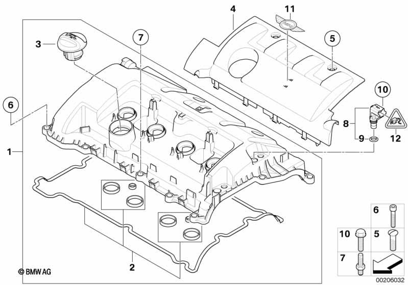 Genuine Engine Cylinder Head Cover Camshaft Sensor CPS Cam 13 62 7 588 095 view 2
