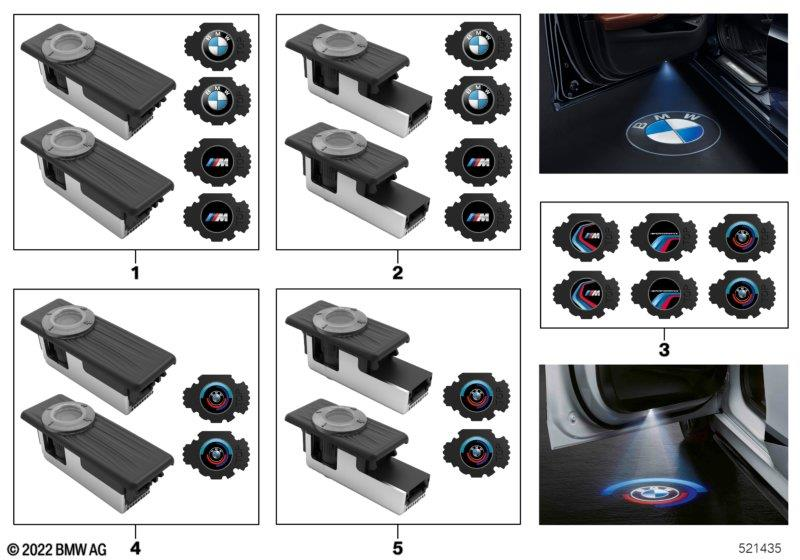 Genuine LED Door Projectors 50 Years M 50mm 63 31 5 A64 018