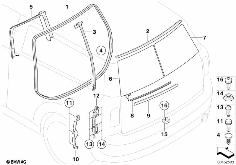 Genuine Split Door Trim Strip Insert Replacement Spare 51 13 7 167 245