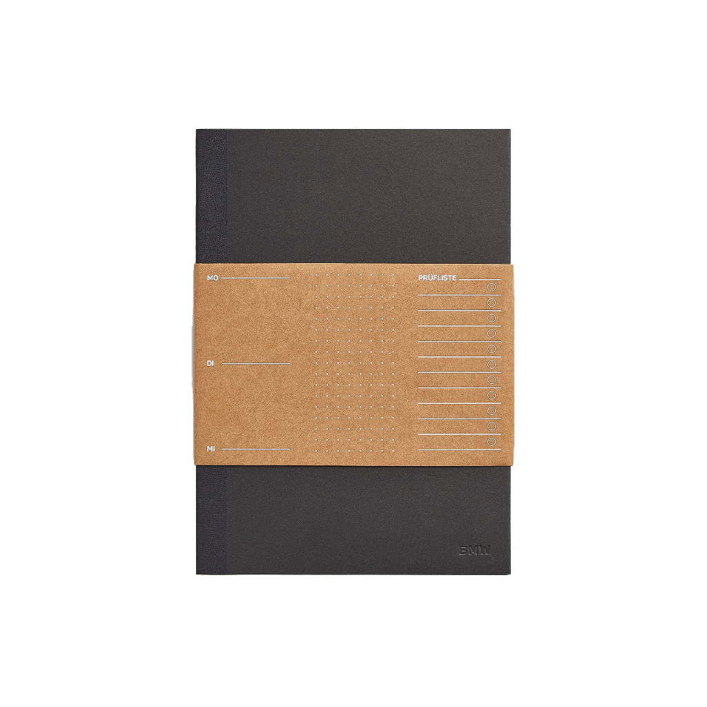 Genuine Planner Black Notebook Organiser Agenda Dotted Pages 80 24 5 B38 DC0