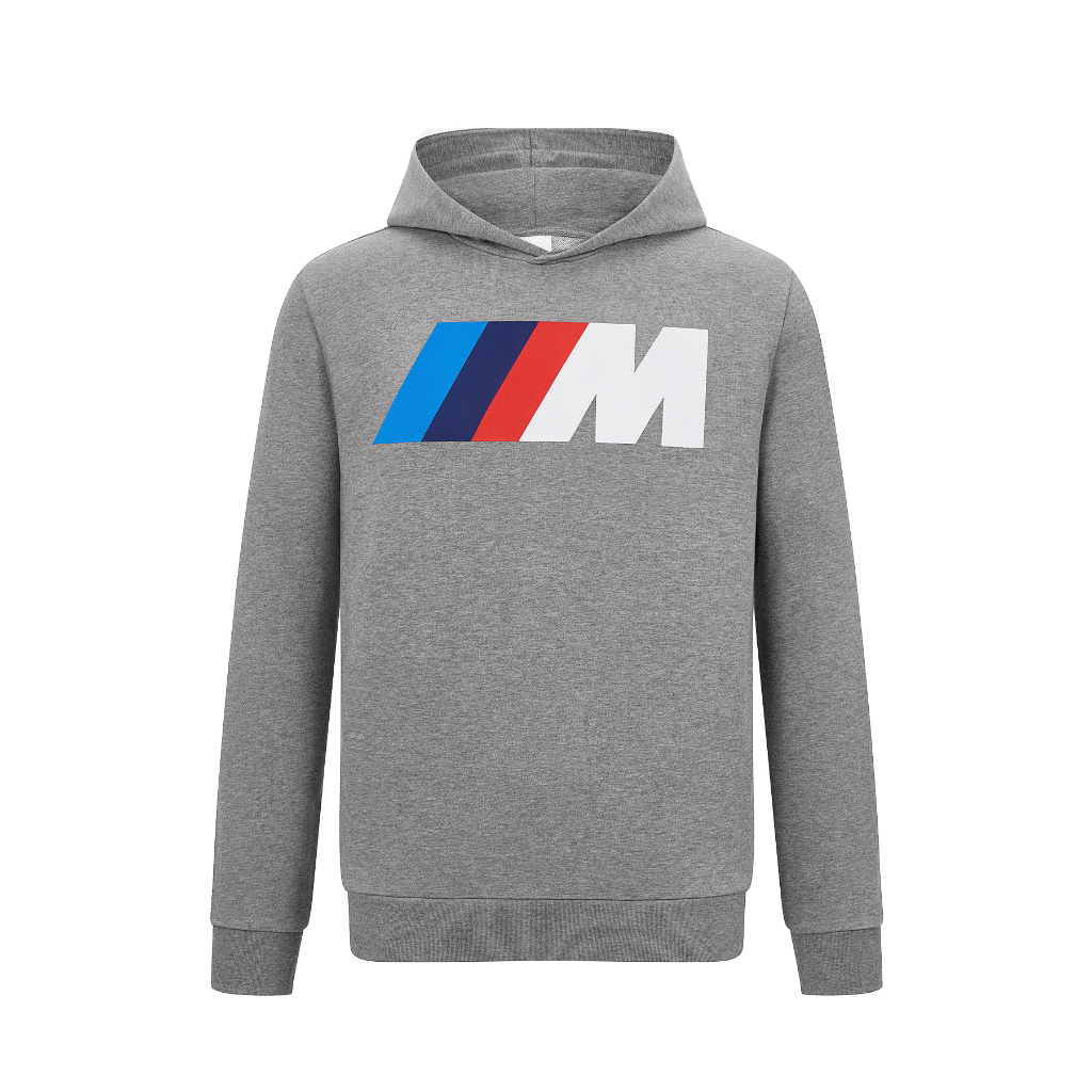 Genuine M Logo Colour Unisex Mens Womens Ladies Sweat Hoodie Grey Cotton Top